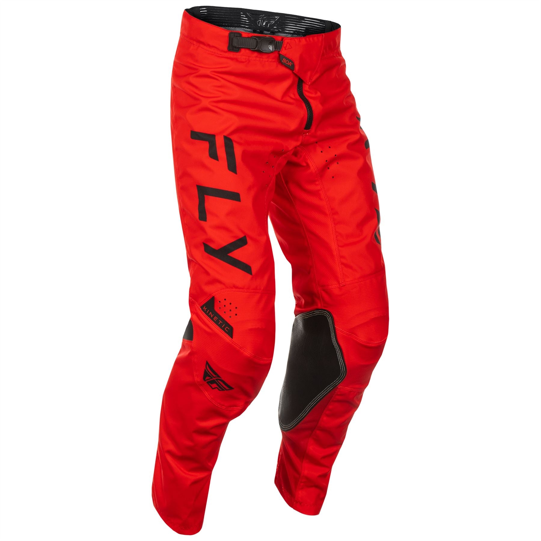 Fly Racing 2025 Kinetic Center Motocross Pants Red Black